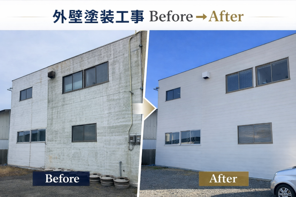 施行事例|苫小牧A様所有物件外壁1部補修工事