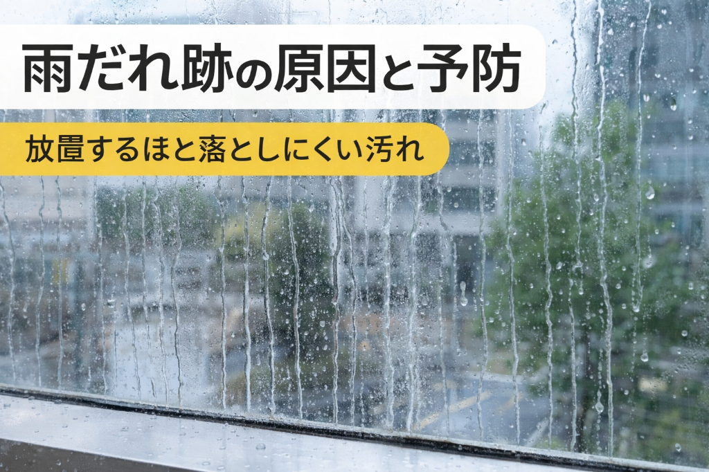 雨だれ跡の原因と予防