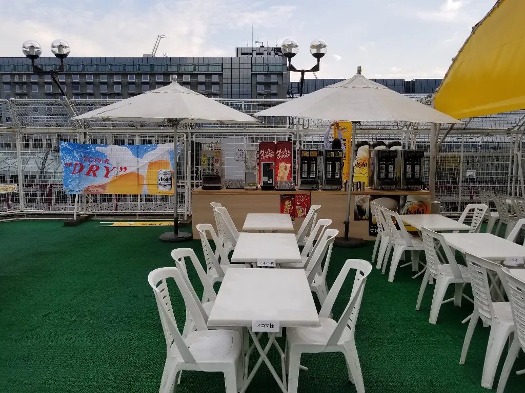 京都タワービル様屋上ビアガーデン　改装工事